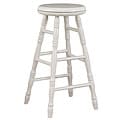 Swivel Top Antique White Counter Stool