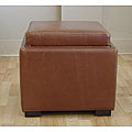 Leather Storage Ottoman