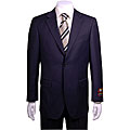 Giorgio Fiorelli Navy Blue-striped 2-button Suit