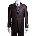 Giorgio Fiorelli Brown and Pinstriped Men's Suit