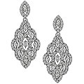 14k Gold 1ct TDW Diamond Openwork Design Earrings