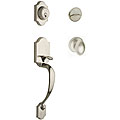 Traditional Satin Nickel Handleset with Egg Knob