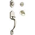 Traditional Satin Nickel Handleset with Ball Knob