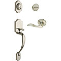 Traditional Nickel Handleset with Right Handle Lever