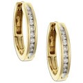 14k Yellow Gold 1/4ct TDW Diamond Hoop Earrings (H-I, I2)