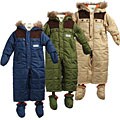 Weatherproof Infant Boy's Puffy Hooded Snowsuit