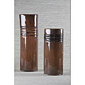 Vanilla Art Brown Powder 18.5-inch Vase