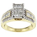 14k Gold 11/2ct TDW Diamond Composite Engagement Ring (G, I2)