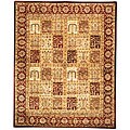 Handmade Classical Wool Panel Rug (7'6 x 9'6)