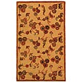 Paradise Handmade New Zealand Wool Gold Rug (3' x 5')