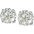 18k White Gold 2ct TDW Diamond Studs (J-K, I1-I2)