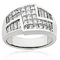 Platinum 2ct TDW Princess and Baguette Diamond Ring (G-H, VS-SI)
