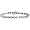 14k White Gold 7ct TDW Diamond Bracelet (J-K, I1-I2)