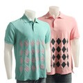 Tailor Vintage Men's Argyle Print Polo