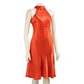 Donna Ricco Women's Halter Tie Open Back Dress
