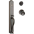 Estate Bronze Handle Set with Ball Knob