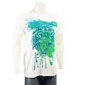 Ed Hardy Men's Premium White Tiger Gel T-shirt