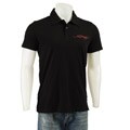 Ed Hardy Men's Black Dog Image Printed Polo Shirt