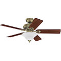 Hunter 52-inch Auberge Antique Brass Ceiling Fan