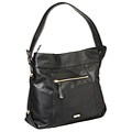 Perlina Top Zip Closure Leather Hobo Bag