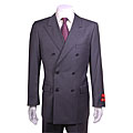 Mantoni Men's Gray Wool Double-breasted Suit