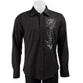 Pop Icon Men's Front Embroidered Stripe Shirt