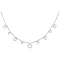14k White Gold 1/2ct Diamond Heart Necklace