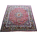 Persian Mashad Hand-knotted Rug (10' x 11'6)