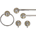 Centrix Chrome and Brass 5-piece Bathroom Set
