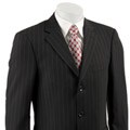 Emanuel Ungaro Men's Black Pinstripe Wool Suit