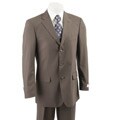 Emanuel Ungaro Men's Taupe Wool 3-button Suit