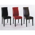 High-back Leather Side Chair (Set of 2)
