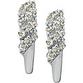10k White Gold 3/4ct TDW Diamond J-hoop Earrings (K-L,I3)
