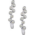 10k White Gold 1/4ct TDW Diamond Bubble Earrings (J-K, I2-I3)