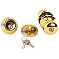 Sherlock Polished Brass Door Handle Set