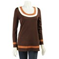 Cable & Gauge Scoop Neck Colorblock Sweater