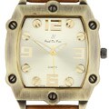 Paul Du Pree Steel Men's Brown Strap Watch