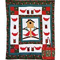 Holiday Cardinals Throw and Tote