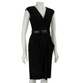 Anne Klein Women's Belted Matte Jersey Dress