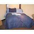 Blue 10-pc Reversible Comforter Set (Twin)