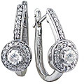 14k White Gold 3/8ct TDW Diamond Huggie Earrings (I-J, I1)