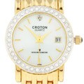Croton Women's Goldplated Diamond Crystal Watch