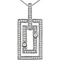 14k White Gold 1/2ct TDW Diamond Necklace (I, I1)