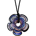 Genuine Murano Glass Blue Fiore Pendant