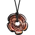 Genuine Murano Glass Black Base Fiore Necklace