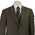 Haspel Men's Grey Glen Plaid Wool Suit