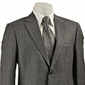 Haspel Men's Grey Plaid Wool Suit