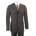 Ungaro Homme Men's Black/Brown Stripe Wool Suit