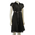 Robbie Bee Women's Crepe Shirtdress
