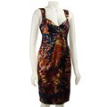 David Meister Women's Multi-print Satin Dress